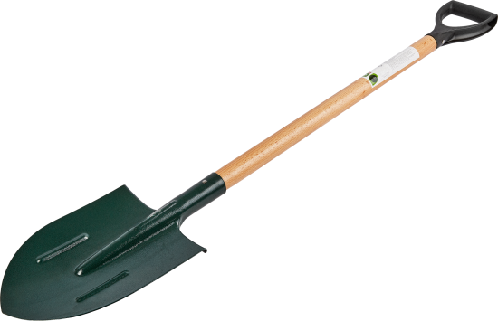 Лопата штыковая Geolia 116 см сталь с черенком