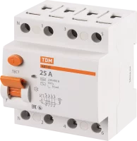 УЗО Tdm Electric ВД1-63 4P 25 A 30 мА 4.5 кА AC SQ0203-0032