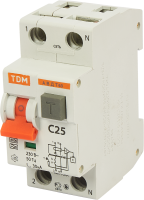 Дифференциальный автомат Tdm Electric АВДТ-63 1P N C25 A 30 мА 6 кА A SQ0202-0004