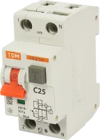 Дифференциальный автомат Tdm Electric АВДТ-63 1P N C25 A 30 мА 6 кА A SQ0202-0004