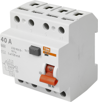 УЗО Tdm Electric ВД1-63 4P 40 A 100 мА 4.5 кА AC SQ0203-0036