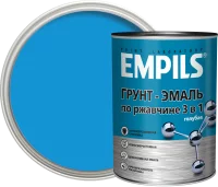 Грунт-эмаль по ржавчине 3 в 1 Empils PL гладкая цвет голубой 0.9 кг