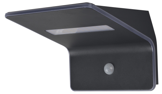 Светильник настенный светодиодный уличный солнечная батарея Inspire Kiana IP44 датчик движения и освещенности цвет серый