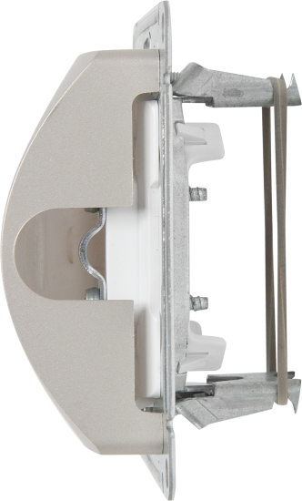 Вывод кабеля Systeme Electric Glossa GSL001299 70.8 мм, цвет платина