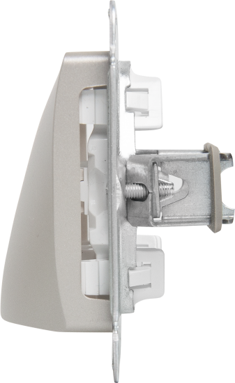 Вывод кабеля Systeme Electric Glossa GSL001299 70.8 мм, цвет платина