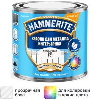Грунт-эмаль Hammerite полуматовая прозрачная база BC 0.5 л