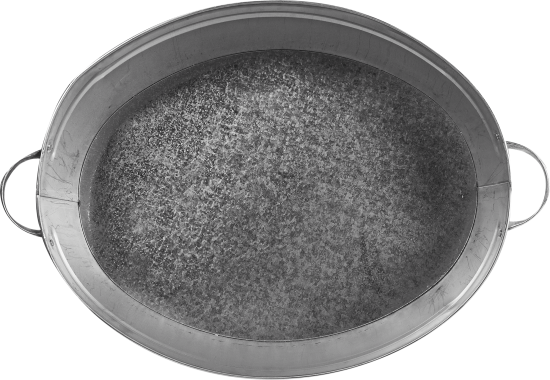 Таз оцинкованный овальный 23 л