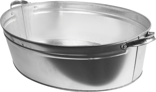 Таз оцинкованный овальный 23 л