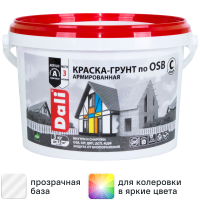 Краска-грунт армированная по OSB Dali матовая прозрачная База С 3 кг
