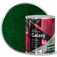 Грунт-эмаль 3 в 1 по металлу и ржавчине Parade Galaxy молотковая цвет темно-зеленый 0.75 л