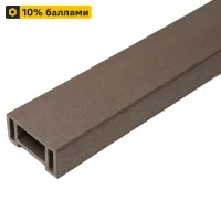 Профиль перил ДПК СМ Decking цвет мербау 45x90x3000 мм