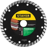 Отрезной сегментный алмазный диск по бетону, кирпичу, плитке STAYER PROGRESSIVE Professional