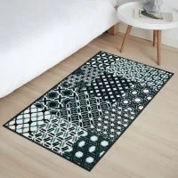 Коврик декоративный нейлон Кристалл 80x200 см цвет синий