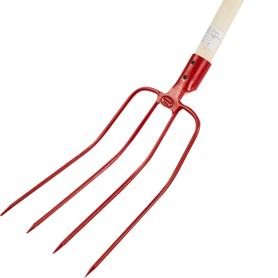 Вилы компостные стальные с деревянным черенком 150см