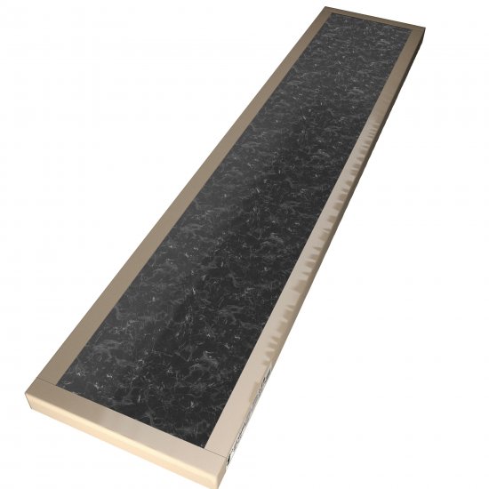 Столешница Delinia Кунгур 240x3.8x60 см CPL/ДСП цвет черный