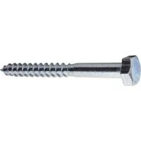 Оцинккованный шестигранный шуруп STARFIX 12x160 мм, DIN 571