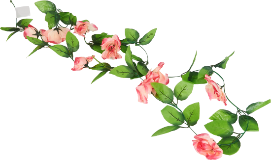 Искусственное растение Лиана Роза h230 см ПВХ разноцветный