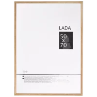 Рамка Lada 50x70 см пластик цвет белый/дуб