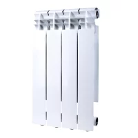 Радиатор секционный Monlan Aluminium 500/96 4 секции боковое подключение алюминий белый