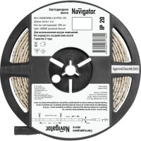 Светодиодная лента Navigator 71 762 NLS-3528CW60-4.8-IP20-12V R5