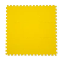 Мягкий пол пазл 33x33 см цвет желтый