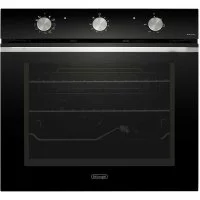 Многофункциональный электрический духовой шкаф DeLonghi nsm 7 nl rf rus, 60 см, черный, конвекция, гриль, booster, поддержка паром, телескопические на