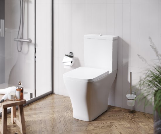 Унитаз-компакт AM.PM Struktura Flash Clean универсальный выпуск двойной слив цвет белый