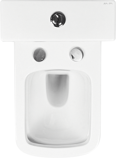 Унитаз-компакт AM.PM Struktura Flash Clean универсальный выпуск двойной слив цвет белый