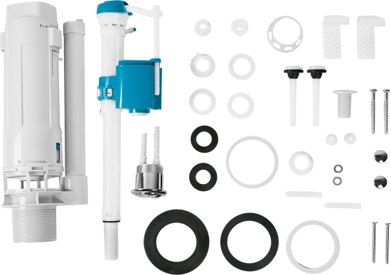 Унитаз-компакт AM.PM Struktura Flash Clean универсальный выпуск двойной слив цвет белый