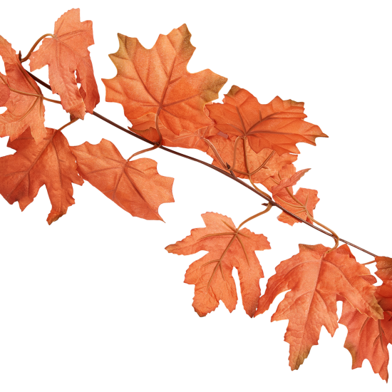 Искусственное растение Лиана осенняя кленовая 33x33 см ПВХ цвет красный