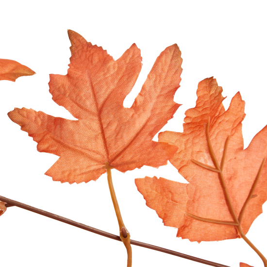 Искусственное растение Лиана осенняя кленовая 33x33 см ПВХ цвет красный