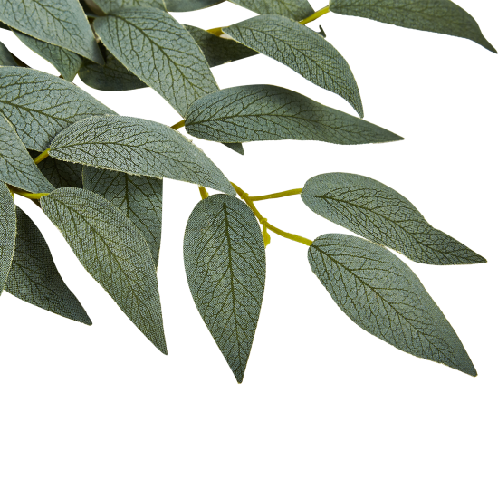 Искусственная ветка Фикус 11x40 см полиэстер цвет зеленый