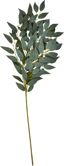 Искусственная ветка Фикус 11x40 см полиэстер цвет зеленый