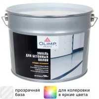 Эмаль для полов Olimp глянцевая цвет прозрачный 9 л