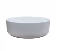 Раковина Slim Krug White накладная 37 см матовая керамика цвет белый