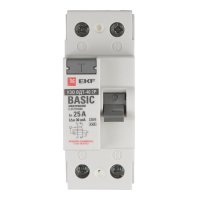УЗО EKF Basic ВДТ-40 25А 30 мА 2P тип AC 4,5 кА (elcb-2-25-30e-sim)