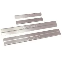 Ступенчатые накладка внутренних порогов NISSAN ALMERA 2013-> Dollex NSI-007