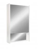 Шкаф зеркальный подвесной Line с LED-подсветкой 50x80 см цвет белый