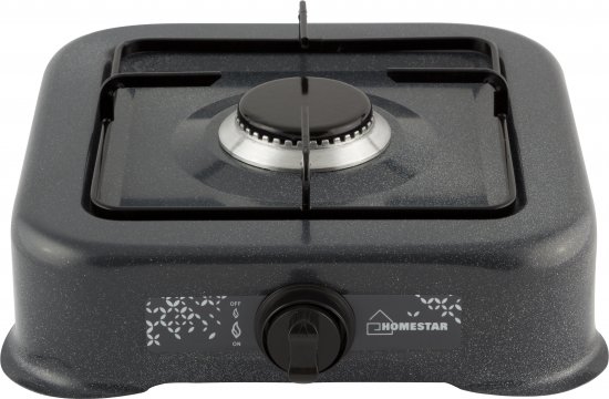 Газовая настольная плита Homestar HS-1201 28.3 см 1 конфорка цвет черный