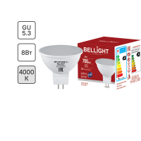 Лампа светодиодная Bellight MR16 GU5.3 220-240 В 8 Вт спот матовая 700 лм нейтральный белый свет