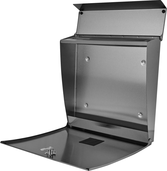 Почтовый ящик Standers 35x34x10 см нержавеющая сталь цвет серый