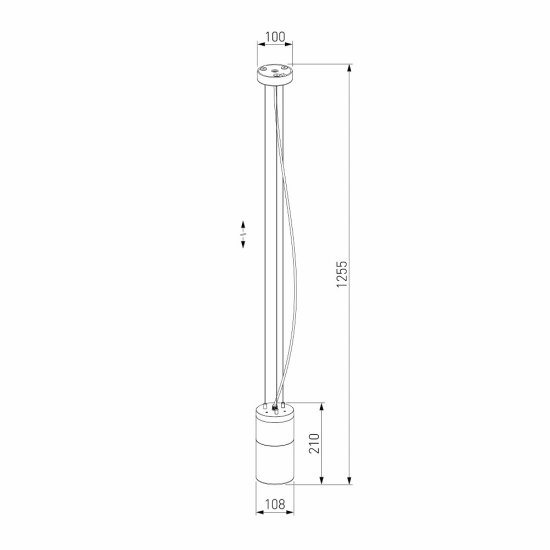Светильник садово-парковый Elektrostandard Roil черный 1255 мм E27 40 Вт IP54 (a055634)