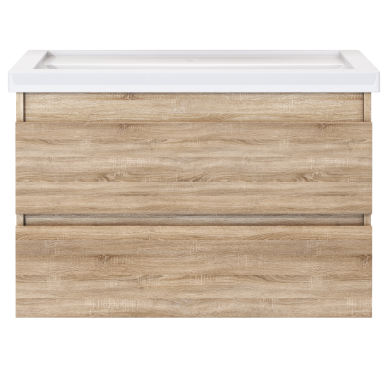 Тумба для ванной Vigo Matteo подвесная дуб сонома под раковину Фостер 80 см