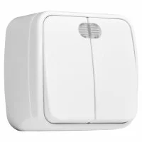 Двухклавишный выключатель EKF Минск ОП Basic