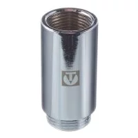 Удлинитель Valtec 70 мм х 1 ВР(г) х 1 НР(ш) хром латунный (VTr.198.C.0670)