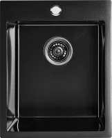 Мойка для кухни врезная М2B Delinia 40x50 см глубина чаши 19.1 см нержавеющая сталь цвет черный