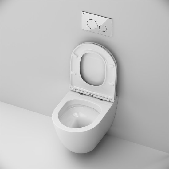 Комплект инсталляция с унитазом AM.PM Struktura FlashClean IS70151.9S1700, безободковый, с микролифтом, клавиша Pro цвет хром