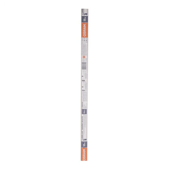 Лампа люминесцентная Osram G13 T8 18 Вт 3000К теплый свет трубка 590 мм (129487/1242)