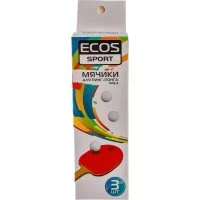Мячики для пинг-понга Ecos PPB-3