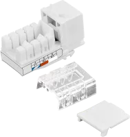 Телефонная розетка накладная Lexman RJ11 цвет белый